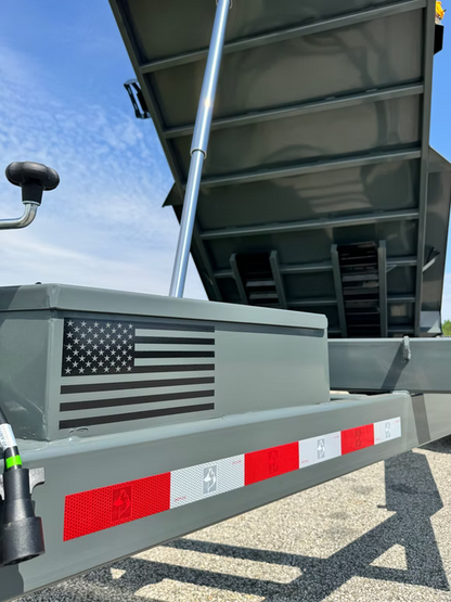 7x14 Birddog Dump Trailer - Battleship