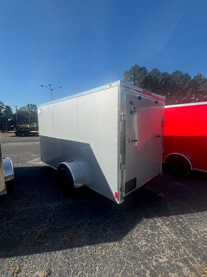 6x12 SA Cargo Enclosed Trailer - Silver Frost