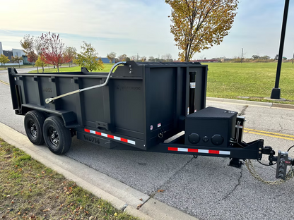 7x14 Hoss Dump Trailer - Battleship