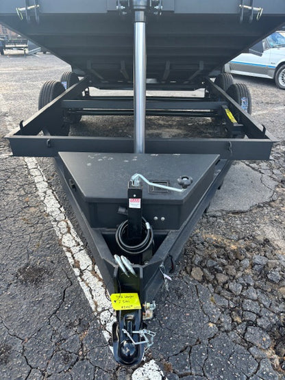 7x12 Wrangler Dump Trailer - Matte Black