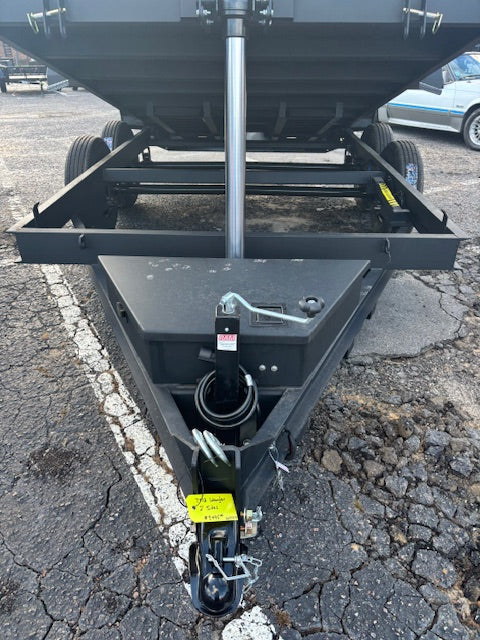 7x12 Wrangler Dump Trailer - Matte Black